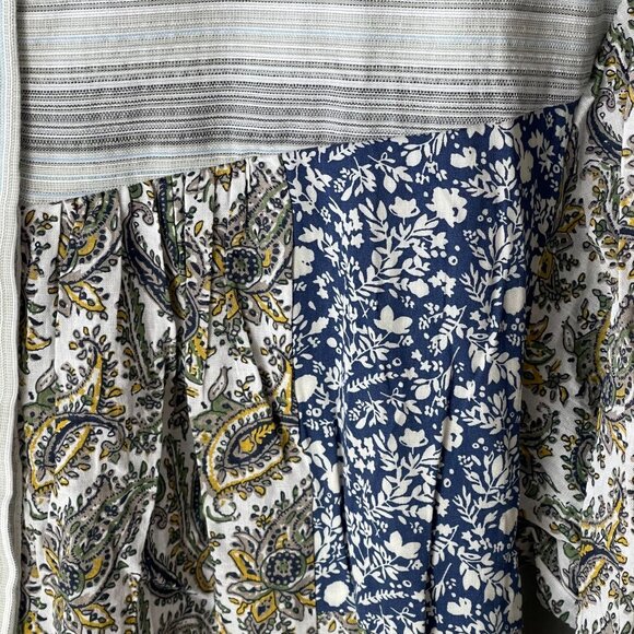 Lucca Womens Paisley  Floral Print Romper Button Front And Long Sleeves - Picture 10 of 11